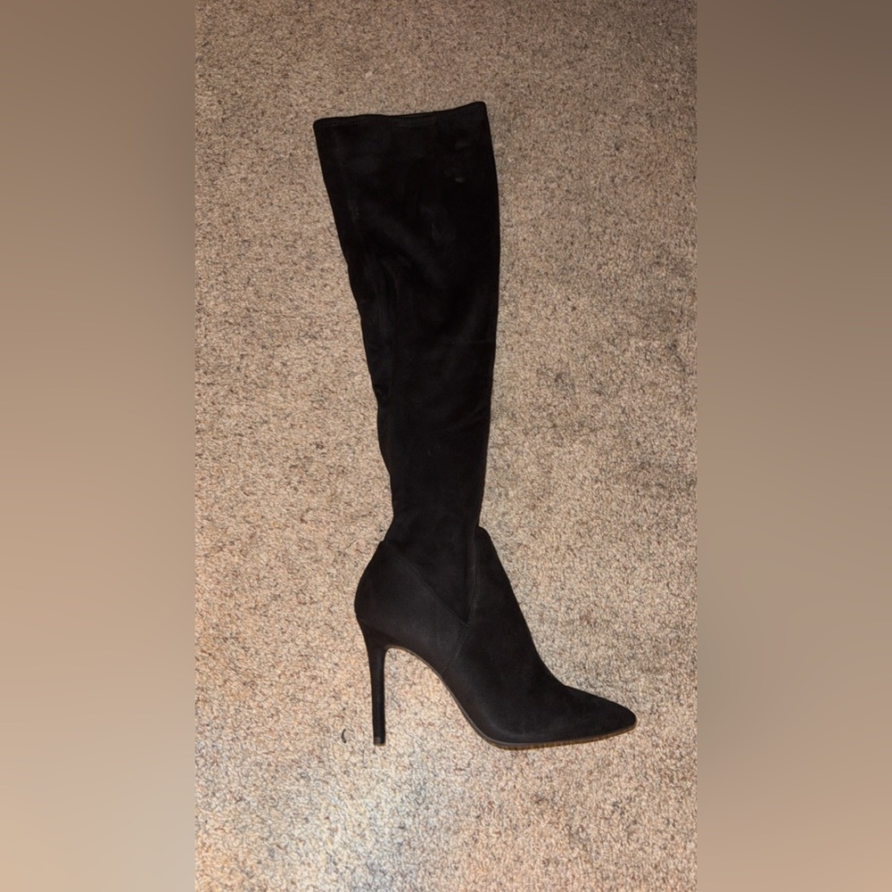 Jessica Simpson Black Over the Knee Boots Stiletto Heel